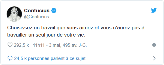 Proverbe de confucius sur Twitter