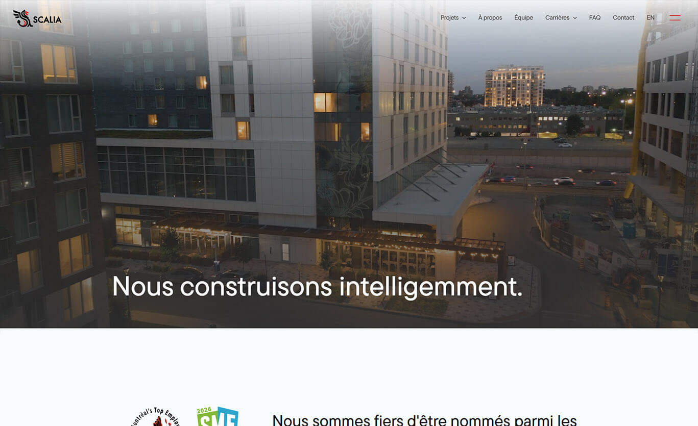 Conception site web de Scalia